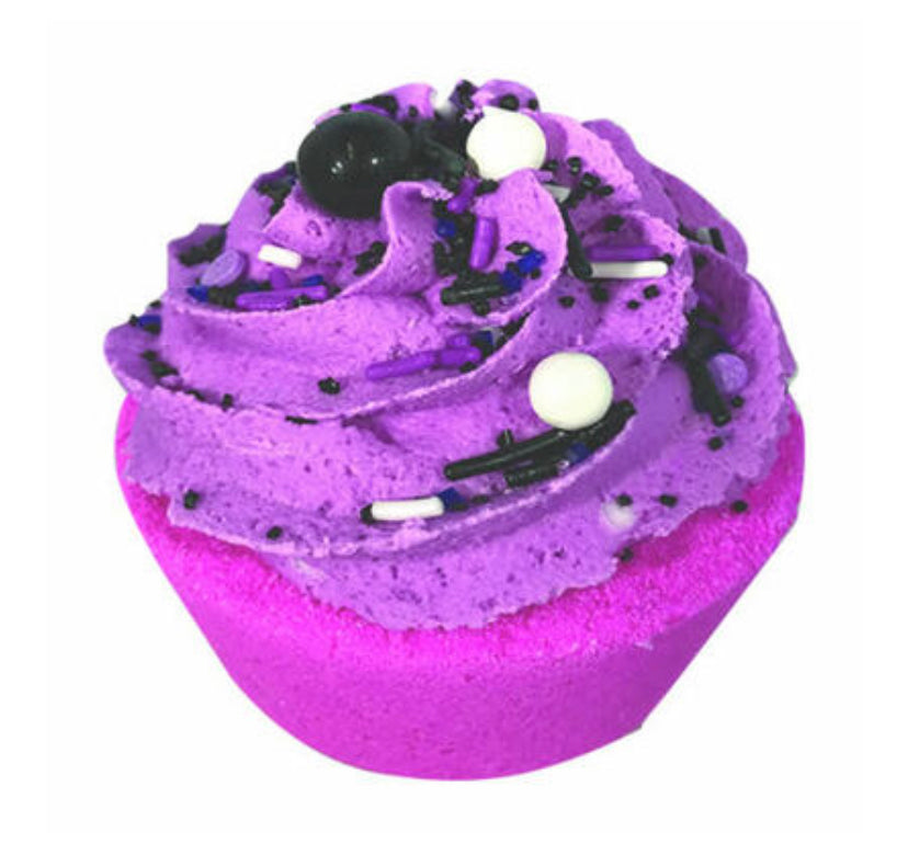 Black Raspberry Vanilla Cupcake Bath Bomb